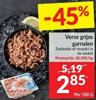 Intermarché Verse grijze garnalen aanbieding
