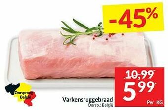 Intermarché Varkensruggebraad aanbieding