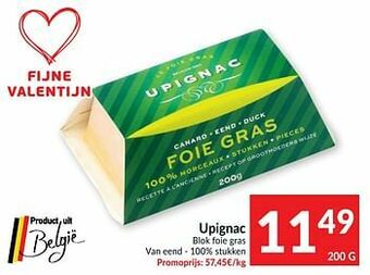 Intermarché Upignac blok foie gras aanbieding