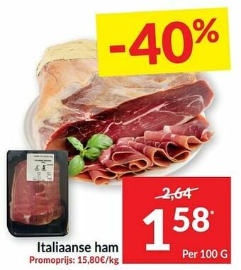 Intermarché Italiaanse ham aanbieding