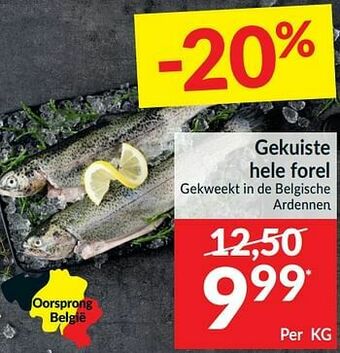 Intermarché Gekuiste hele forel aanbieding