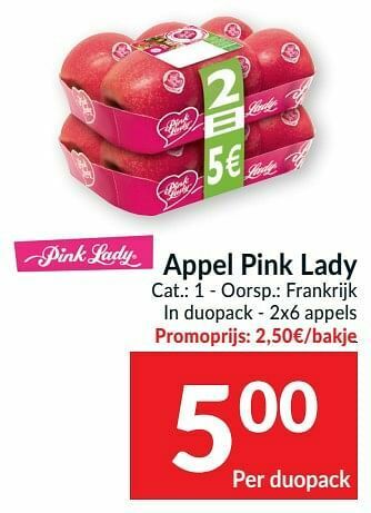 Intermarché Appel pink lady aanbieding