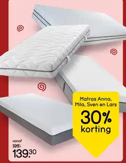 Leen Bakker Matras Anna, Mila, Sven en Lars aanbieding