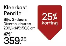 Leen Bakker Kleerkast Penrith aanbieding