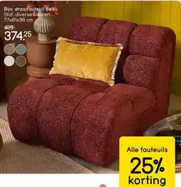Leen Bakker draaifauteuil beau aanbieding