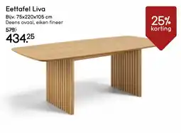Leen Bakker Eettafel Liva aanbieding