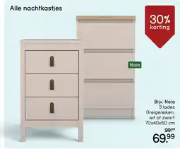 Leen Bakker Nachtkastje Naia aanbieding