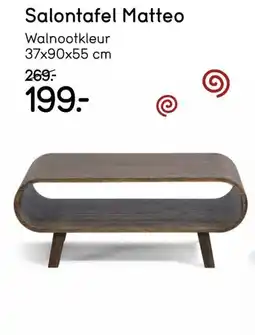 Leen Bakker Salontafel Matteo aanbieding