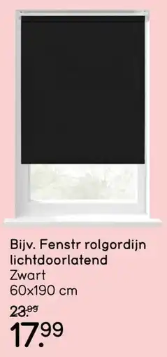 Leen Bakker Fenstr rol gordijn lichtdoorlatend aanbieding
