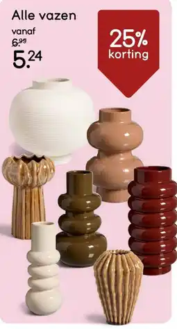 Leen Bakker Alle vazen aanbieding