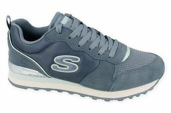 Berca Shoes Skechers Sneaker Laag Dames Step N Fly Air-Cooled Memory Foam - Blauw aanbieding