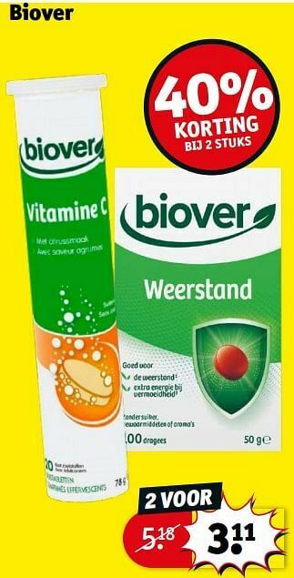 Kruidvat Biover aanbieding