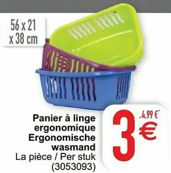 Cora Panier à linge ergonomique ergonomische wasmand aanbieding