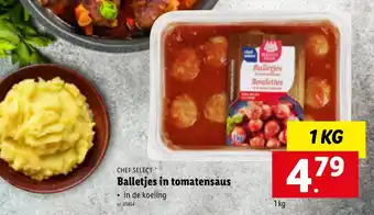 Lidl Balletjes in tomatensaus 1kg aanbieding