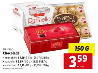 Lidl Chocolade 150g aanbieding