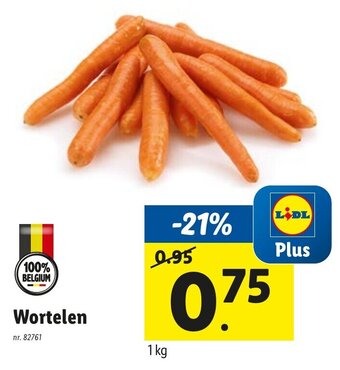 Lidl Wortelen 1kg aanbieding