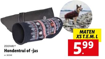 Lidl Hondentrui of -jas aanbieding