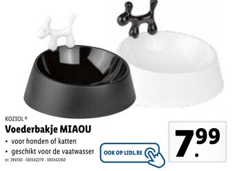 Voederbakje MIAOU