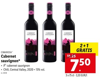 Lidl Cabernet sauvignon aanbieding