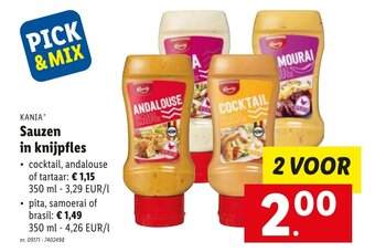 Lidl Sauzen in knijpfles aanbieding