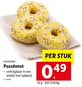 Lidl Paasdonut 54g aanbieding