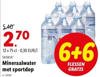 Lidl Mineraalwater met sportdop aanbieding