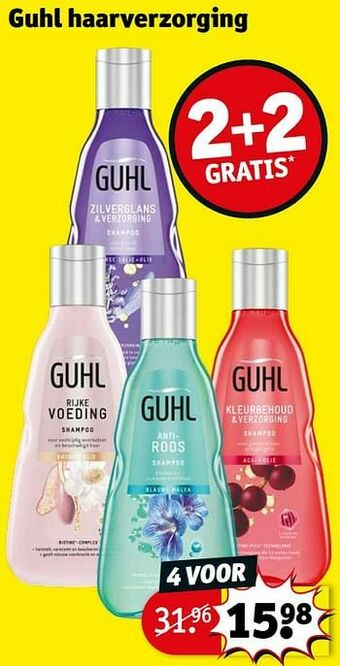Kruidvat Guhl haarverzorging aanbieding