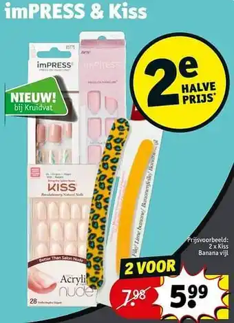 Kruidvat Kiss banana vijl aanbieding