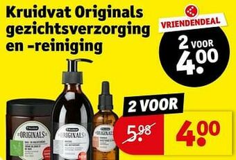 Kruidvat Kruidvat originals gezichtsverzorging en -reiniging aanbieding