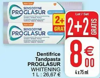 Cora Dentifrice tandpasta proglasur whitening aanbieding