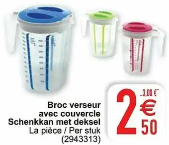 Cora Broc verseur avec couvercle schenkkan met deksel aanbieding