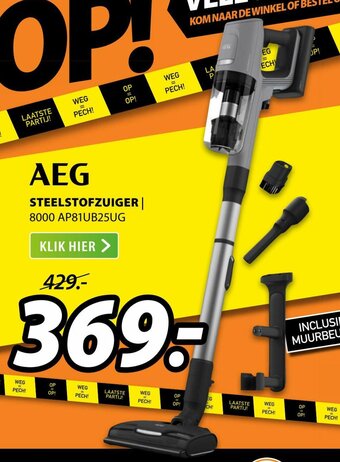 Expert AEG Steelstofzuiger | 8000 AP81UB25UG aanbieding