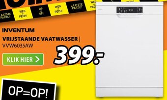 Expert Inventum Vrijstaande Vaatwasser | VVW6035AW aanbieding