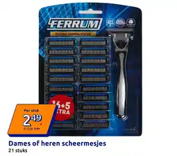 Action Dames of heren scheermesjes aanbieding