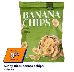 Action Sunny Bites bananen chips aanbieding