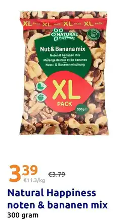Action Natural Happiness noten & bananen mix aanbieding