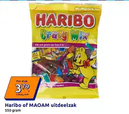 Action Haribo of MAOAM uitdeelzak aanbieding