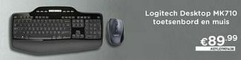 CompuDeals Logitech desktop mk710 toetsenbord en muis aanbieding
