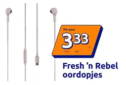 Action Fresh 'n Rebel oordopjes aanbieding