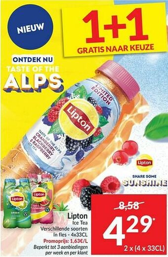 Intermarché Lipton ice tea aanbieding