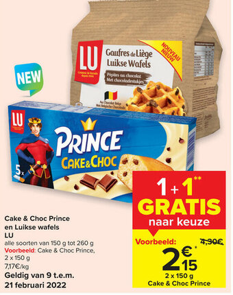 Cake & Choc Prince en Luikse wafels LU