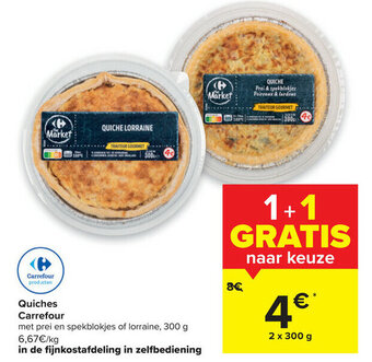 Carrefour Market Quiches Carrefour 2x300g aanbieding
