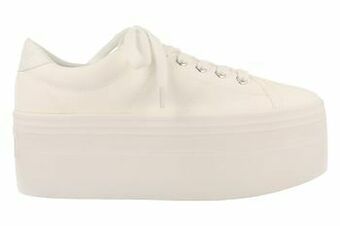 Berca Shoes No Name Sneaker Laag Dames Plato L Trend Plateauzool - Wit aanbieding