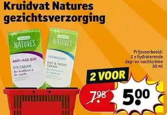 Kruidvat Hydraterende dag- en nachtcrème aanbieding