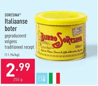 ALDI Italiaanse boter 250g aanbieding