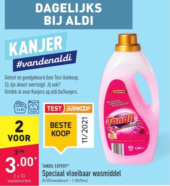 ALDI Speciaal vloeibaar wasmiddel aanbieding