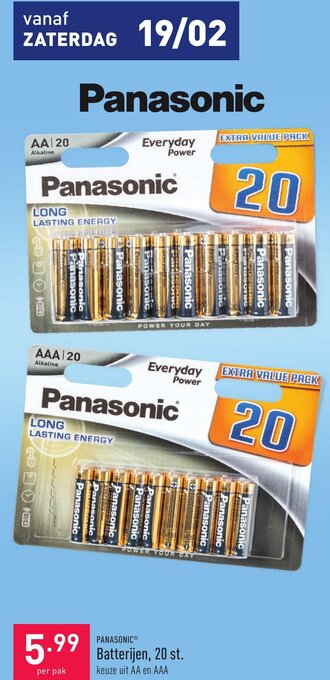 ALDI Batterijen. 20 st. aanbieding