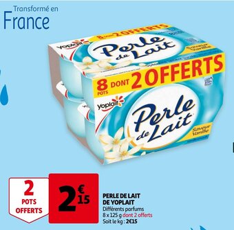 Perle De Lait De Yoplait