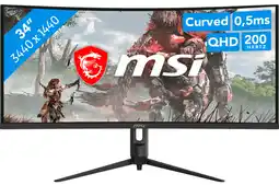 Coolblue MSI MAG 342CQRF E20 Curved aanbieding