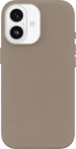 Coolblue OtterBox Symmetry iPhone 17 Back Cover met MagSafe Magneet Leer Grijs aanbieding
